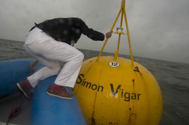 Simon Vigar man on buoy