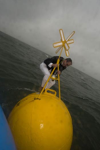 Simon Vigar man on buoy
