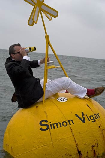 Simon Vigar man on buoy