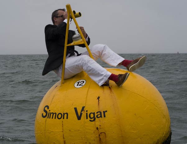 Simon Vigar man on buoy