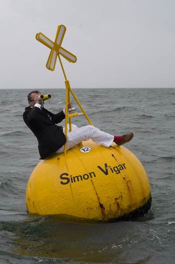 Simon Vigar man on buoy