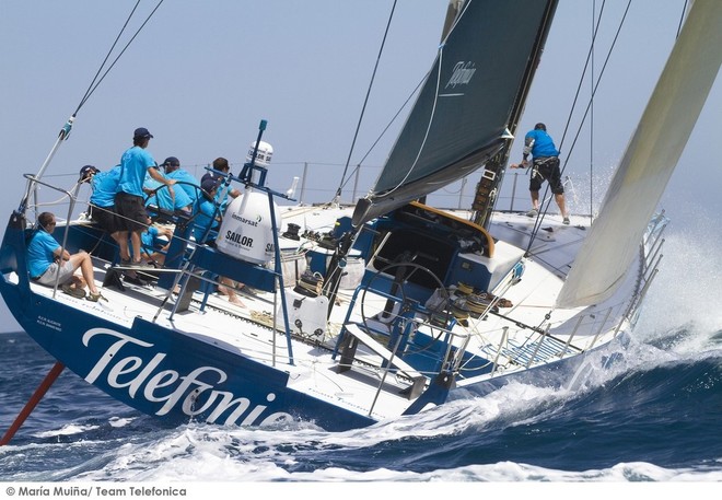 Volvo Open 70 Telefonica, first sail