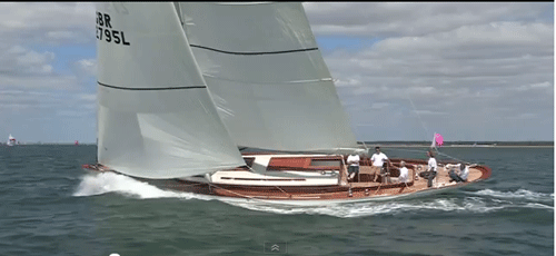 Fairlie 55 first sail