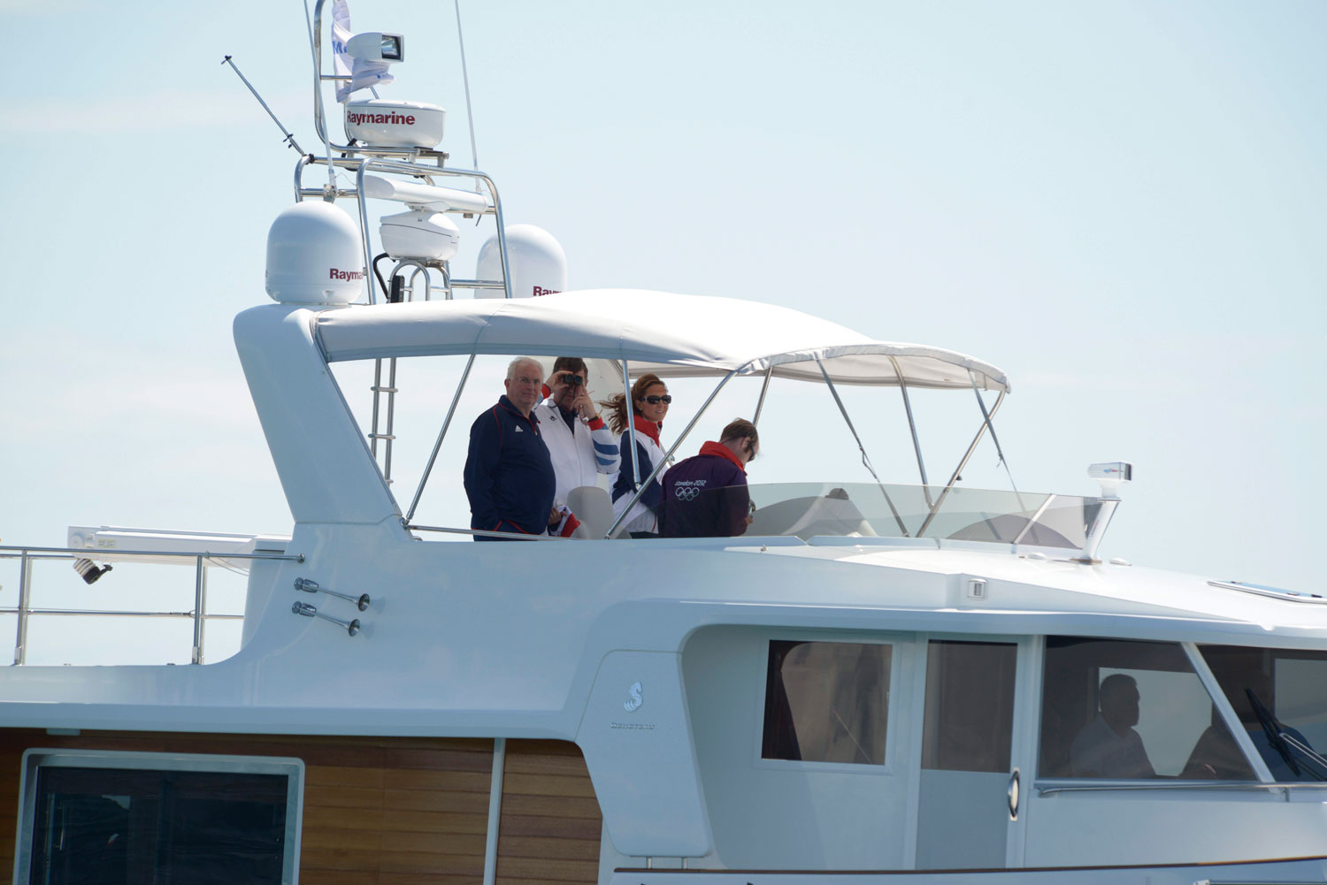 Kate Middleton watches Olympic sailing
