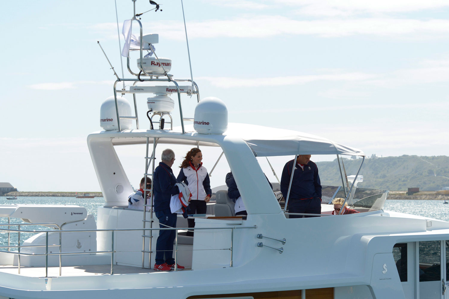 Kate Middleton watches Olympic sailing