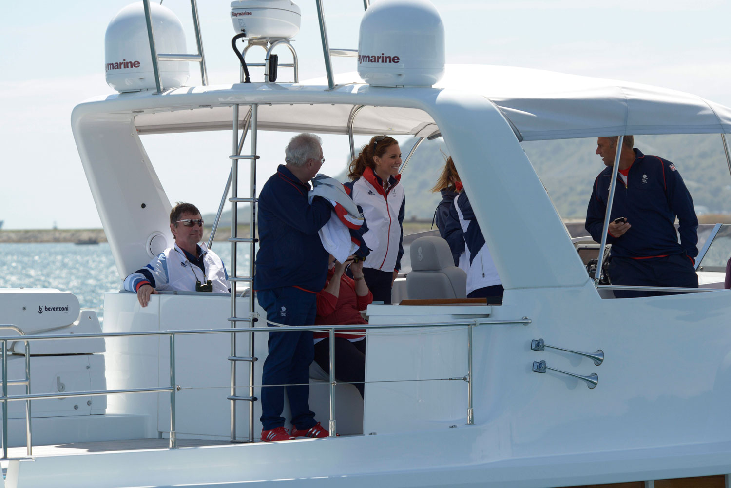 Kate Middleton watches Olympic sailing