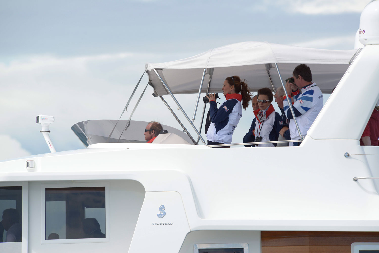 Kate Middleton watches Olympic sailing
