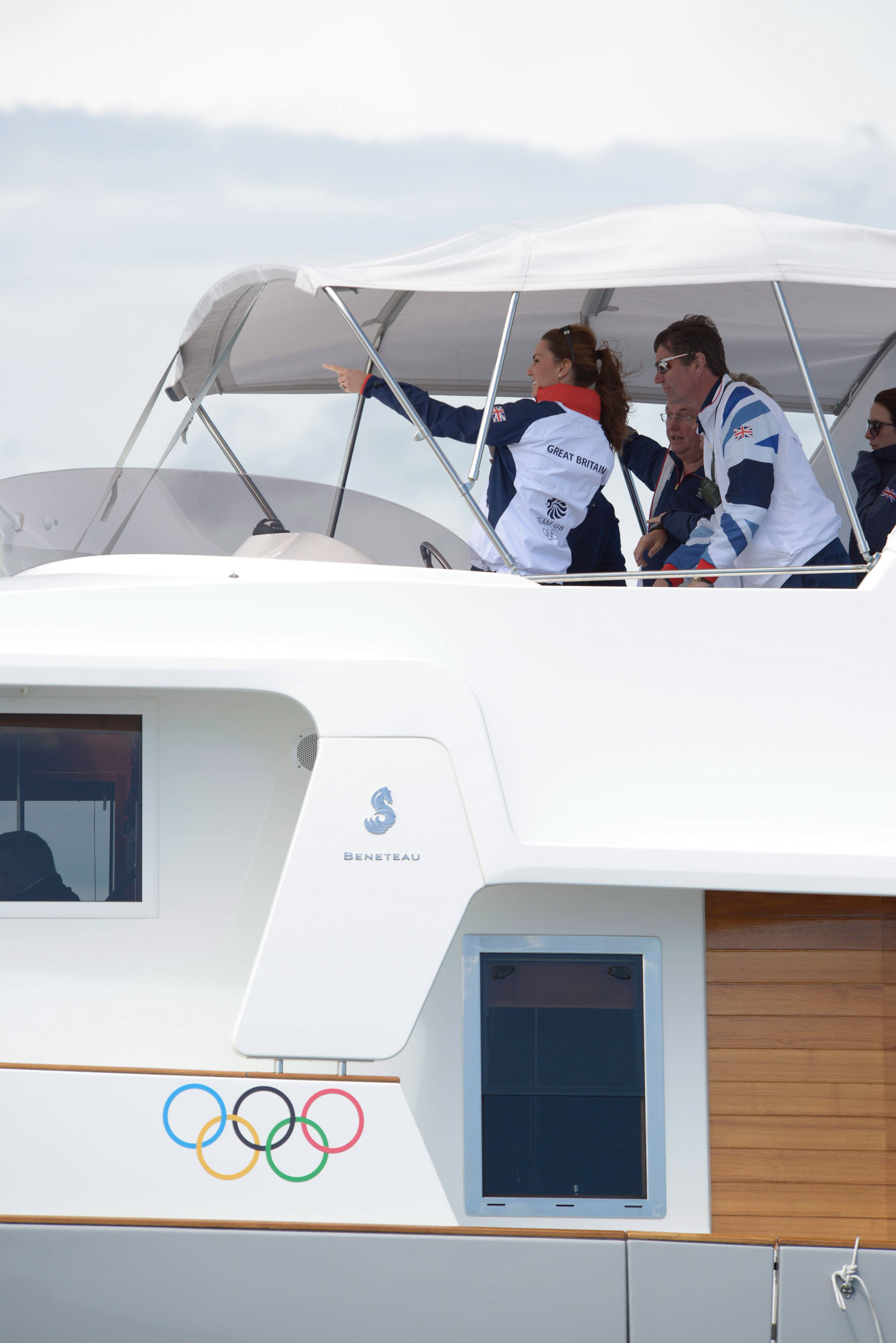 Kate Middleton watches Olympic sailing